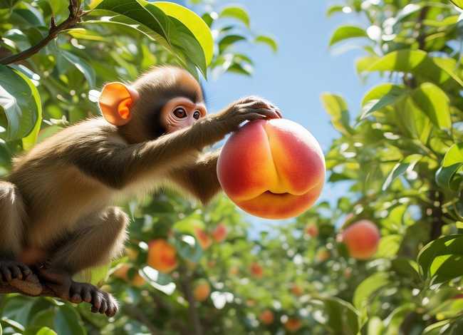 桃子的故事(猴子吃桃子的故事) 桃子的故事(猴子吃桃子的故事)