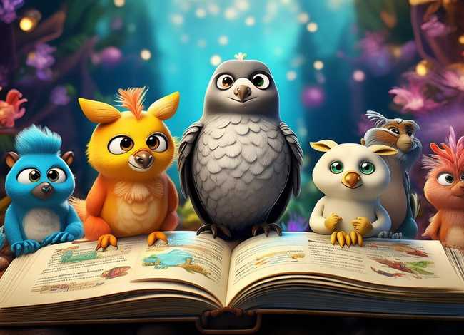 寓言故事儿童创意画；寓言故事创编画