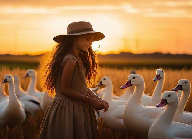 儿童睡前故事放鹅的姑娘 放鹅姑娘的故事中文版