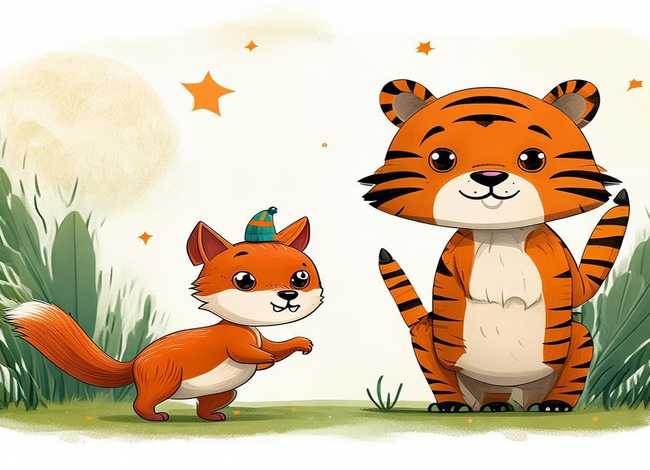 儿童故事大全在线听老虎和狐狸 幼儿睡前故事大全小狐狸和老虎