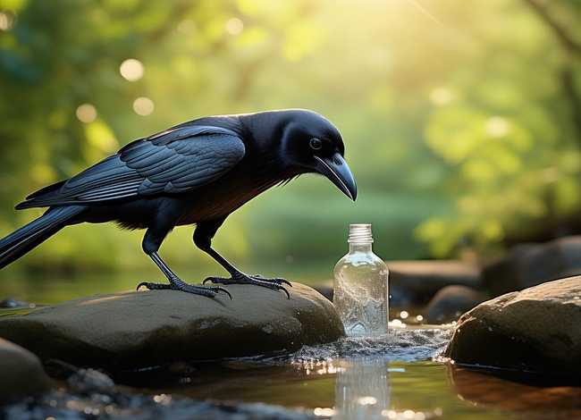 儿童故事乌鸦喝水的故事，乌鸦喝水 的故事幼儿