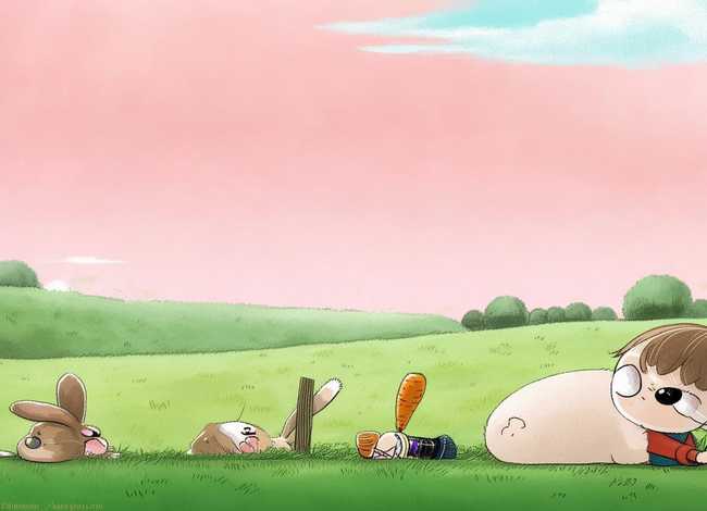 儿童故事成语故事守株待兔、幼儿成语故事守株待兔