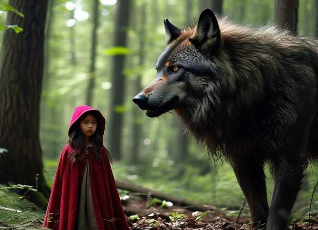 大灰狼和小红帽故事，大灰狼和小红帽故事文字版