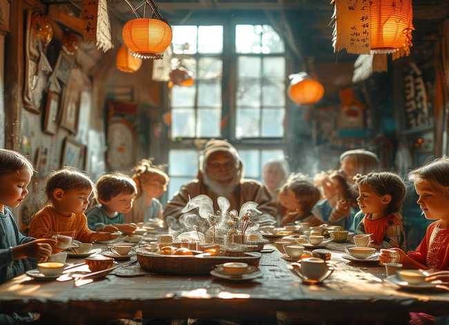 儿童茶文化故事 儿童茶文化绘画