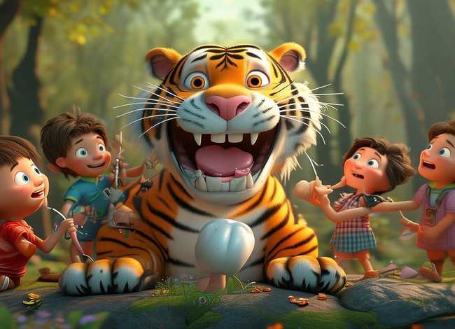 儿童故事《老虎拔牙》 - 幼儿故事《老虎拔牙》 儿童故事《老虎拔牙》 - 幼儿故事《老虎拔牙》