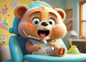 儿童益智动画小熊拔牙经典故事 幼儿故事小熊拔牙视频动作