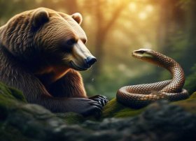 熊和蛇的故事，熊和蛇的故事简短