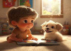 故事儿童狗；幼儿小狗故事