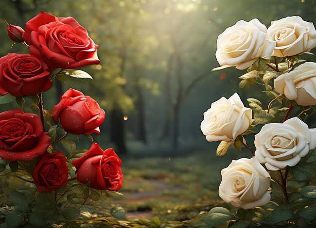 红玫瑰与白玫瑰儿童故事（红玫瑰与白玫瑰故事线）