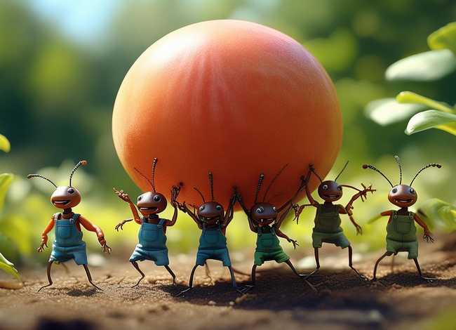 儿童故事蚂蚁和西瓜的故事；少儿故事蚂蚁和西瓜的故事
