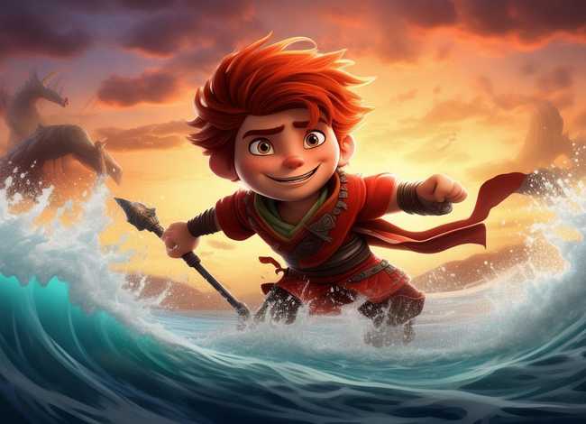 哪吒闹海睡前故事文字，哪吒闹海睡前故事文字图片