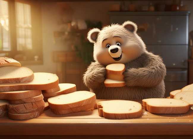 小熊数面包的故事、小熊数面包的故事视频