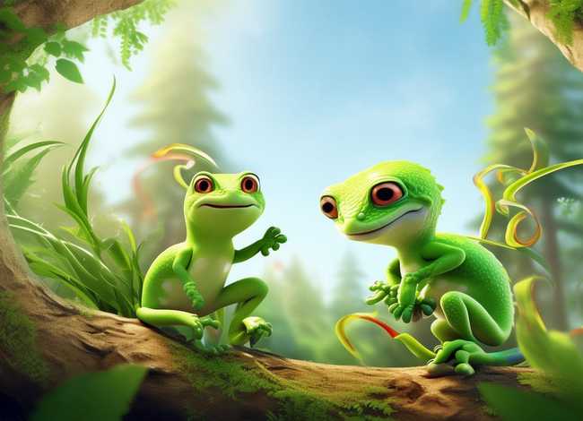 儿童故事小壁虎借尾巴潮汕话 阿布故事小壁虎借尾巴故事视频