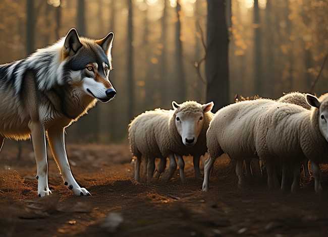 搜一下狼和羊的故事，搜一下狼和羊的故事英语