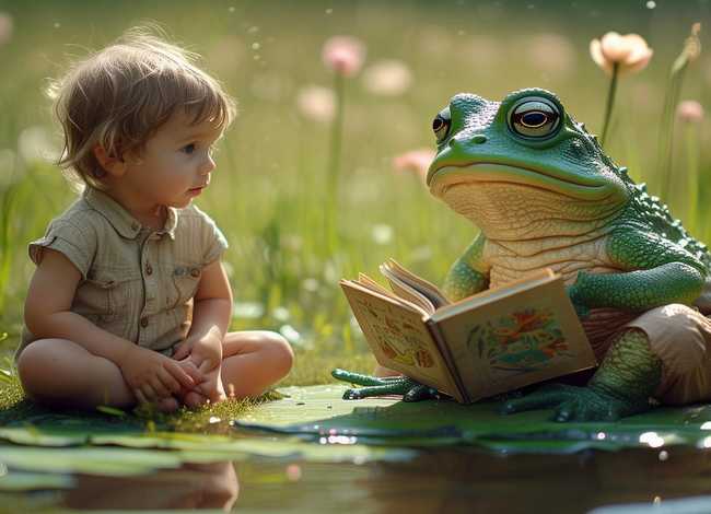 儿童故事听青蛙爷爷讲故事，听青蛙爷爷讲故事绘本