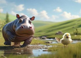 小河马和小鸡的故事（小河马和小鸡的故事内容）