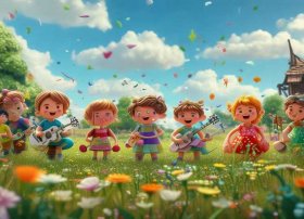 儿歌儿童画；歌曲儿童画歌词