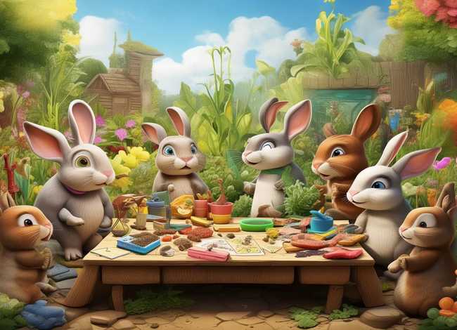 兔子先生的菜园子故事视频，兔子先生的菜园子中班故事活动教案