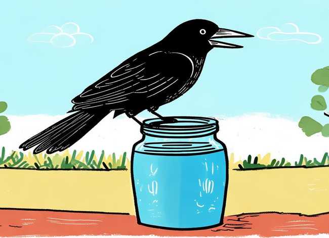 乌鸦喝水故事儿童画、乌鸦喝水的故事简笔画绘本 乌鸦喝水故事儿童画、乌鸦喝水的故事简笔画绘本