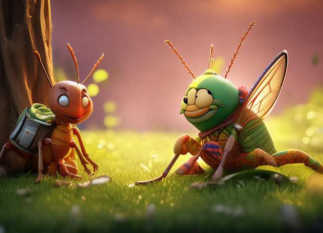 儿童故事蚂蚁和蚱蜢，睡前故事蚂蚁和蚱蜢