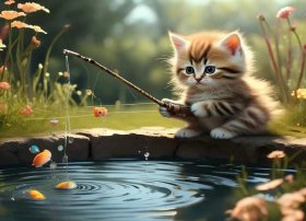 小猫钓鱼故事讲述；小猫钓鱼故事讲述了什么