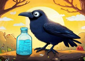 儿童故事乌鸦喝水，幼儿园故事乌鸦喝水