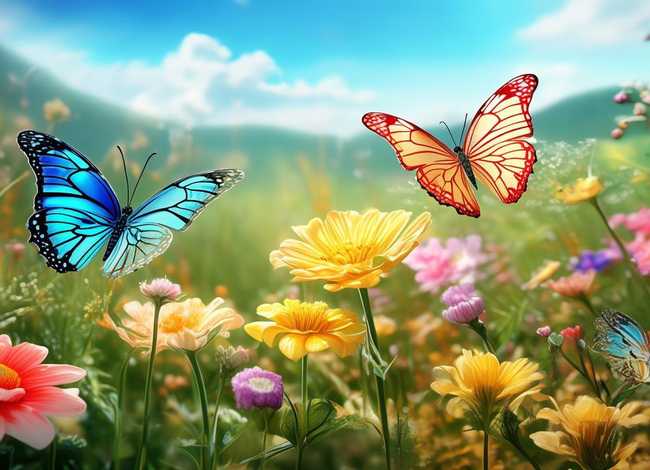 儿童故事三只蝴蝶去找花 - 三只蝴蝶幼儿故事 儿童故事三只蝴蝶去找花 - 三只蝴蝶幼儿故事