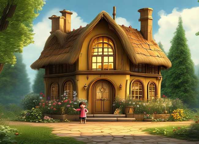 儿童故事金色的房子赏析、金色的房子故事道理