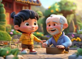 儿童孝道故事教育动画片，中国孝道故事动画片