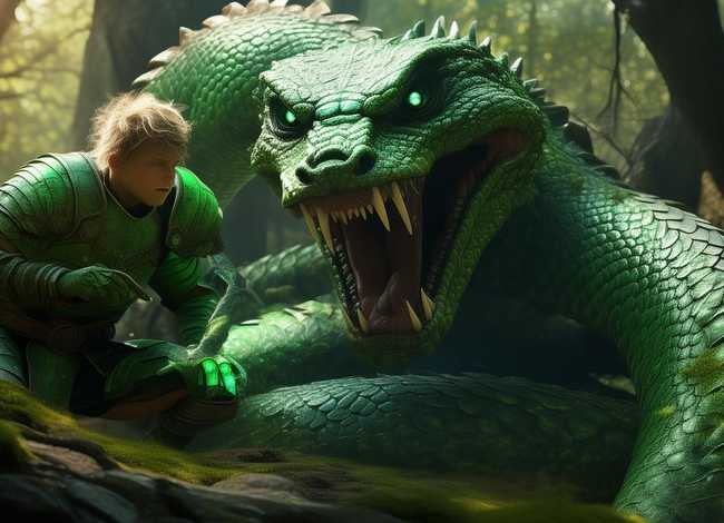 三娃战蛇精的故事；三娃战蛇精的故事视频