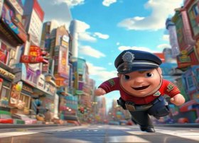 警察的故事儿童动画视频；警察故事动画片视频