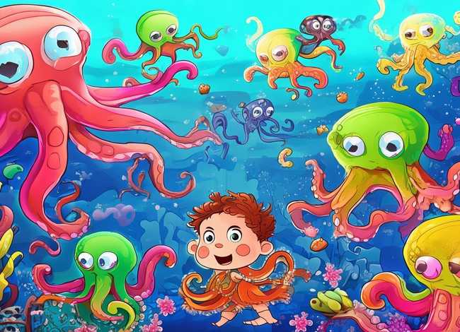 章鱼儿童简笔画、章鱼简笔画 儿童 章鱼儿童简笔画、章鱼简笔画 儿童