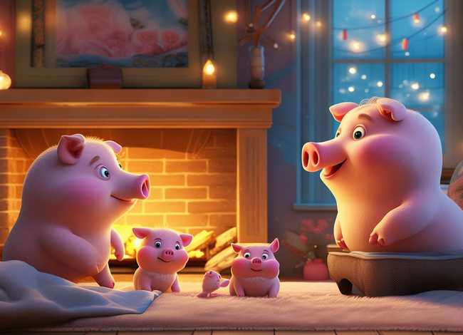 儿童睡前故事书大全集三只小猪、睡前故事幼儿故事大全三只小猪