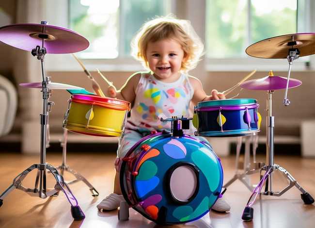 儿童电子鼓视频，儿童电子架子鼓