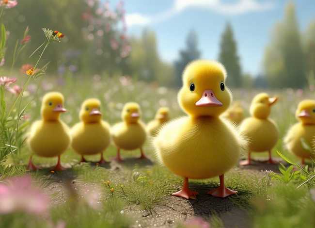 小鸭子找妈妈儿童故事；幼儿故事小鸭子找妈妈