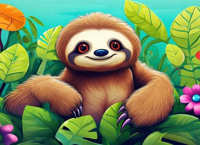 树懒儿童画 树懒儿童画图片 树懒儿童画 树懒儿童画图片