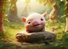 小猪唏哩呼噜绘本故事、小猪唏哩呼噜绘本故事图片