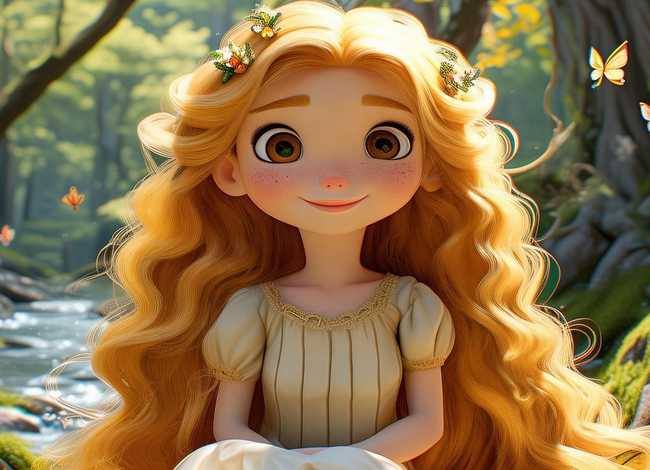 金发公主儿童故事 - 很好听的公主故事金发妹