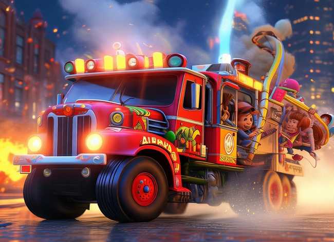儿童睡前故事超级消防车mp3免费打包下载 儿童动画片超级消防车灭火