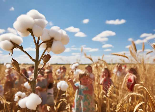 棉花和麦子儿童故事，棉花和谷子儿歌