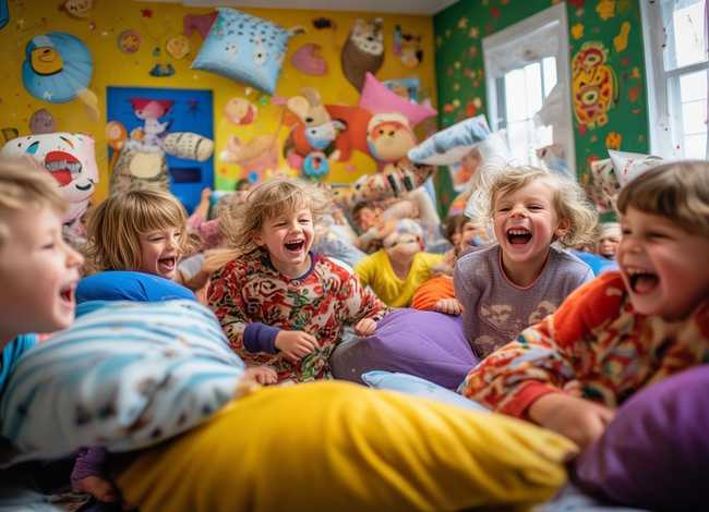 儿童故事枕头大战 枕头大战 幼儿园