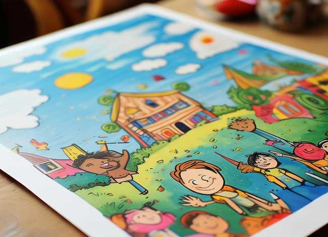 儿童故事绘画本打印版 - 儿童故事绘画模板打印