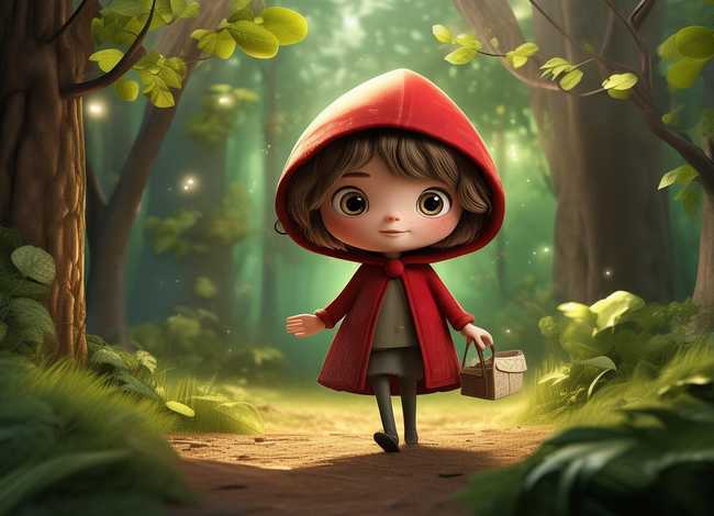 小红帽儿童故事ppt，小红帽绘本ppt课件