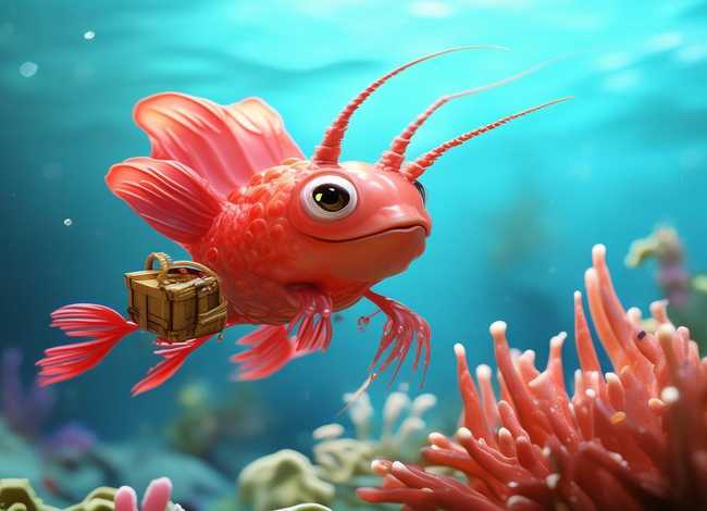 驼背小虾故事；驼背的小龙虾绘本故事图片