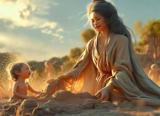 儿童故事神话传说女娲造人 幼儿神话故事女娲造人