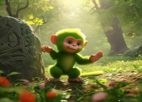 儿童故事美猴王出世绘本 - 幼儿故事美猴王出世