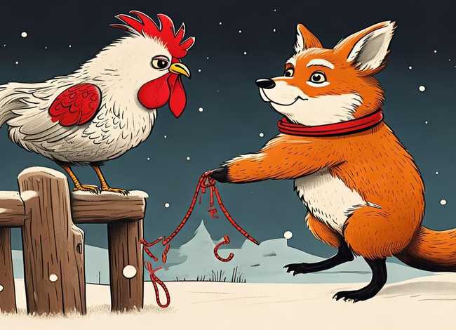 狐狸给鸡拜年的故事 - 狐狸给鸡拜年的小故事 狐狸给鸡拜年的故事 - 狐狸给鸡拜年的小故事