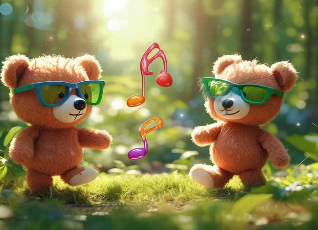 儿童故事两只笨狗熊配乐、故事两只笨狗熊配音乐