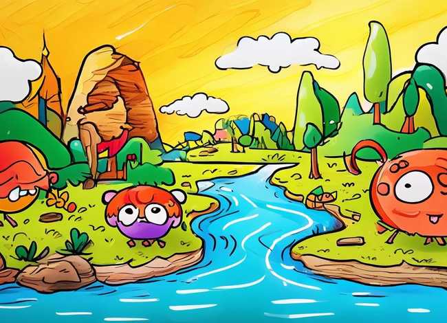 儿童故事图文连环画、幼儿故事连环画图片4张简笔画