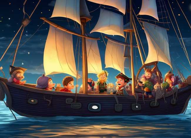 海盗船长的儿童故事 - 睡前故事海盗船长的故事